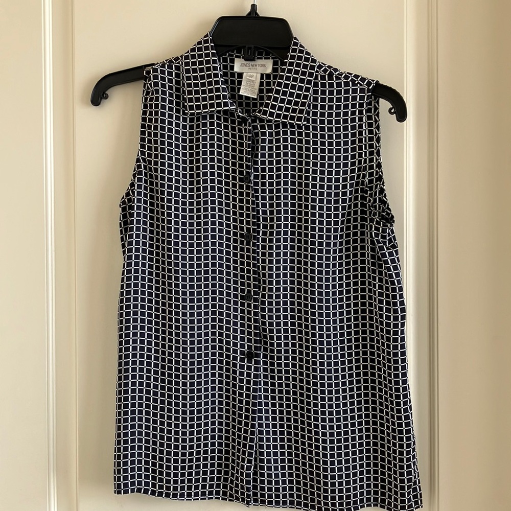 Jones New York 2P silk blouse